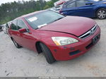 2007 Honda Accord 2.4 Se Red vin: 1HGCM56347A204239