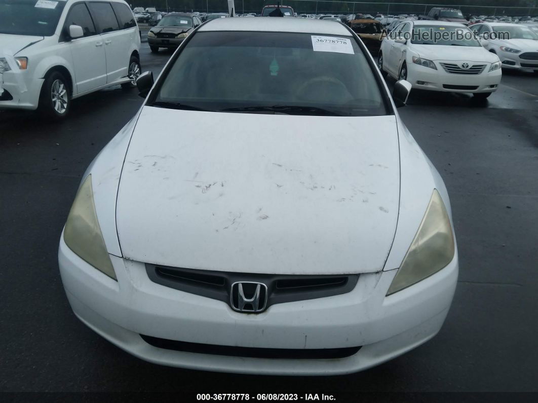 2003 Honda Accord Sdn Lx White vin: 1HGCM56353A136527