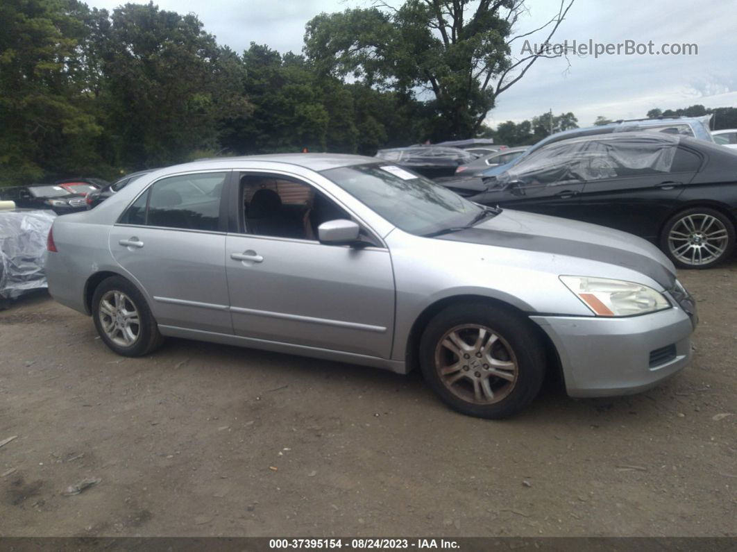 2007 Honda Accord Sdn Lx Se Silver vin: 1HGCM56357A030116