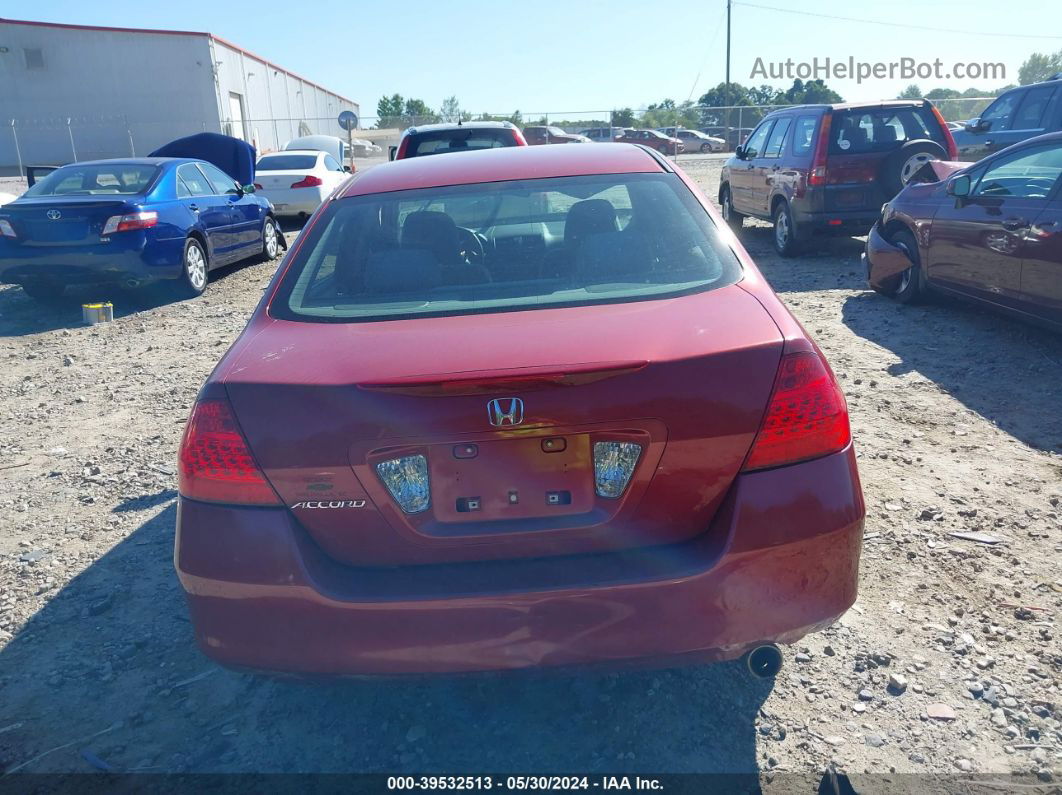 2007 Honda Accord 2.4 Se Бордовый vin: 1HGCM56357A071927