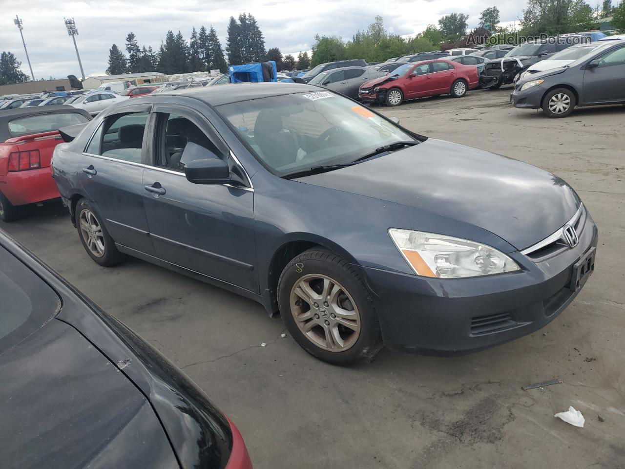 2007 Honda Accord Se Gray vin: 1HGCM56357A140664