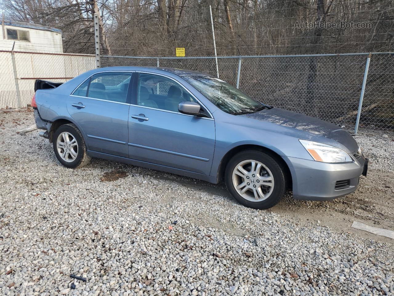 2007 Honda Accord Se Blue vin: 1HGCM56357A183773