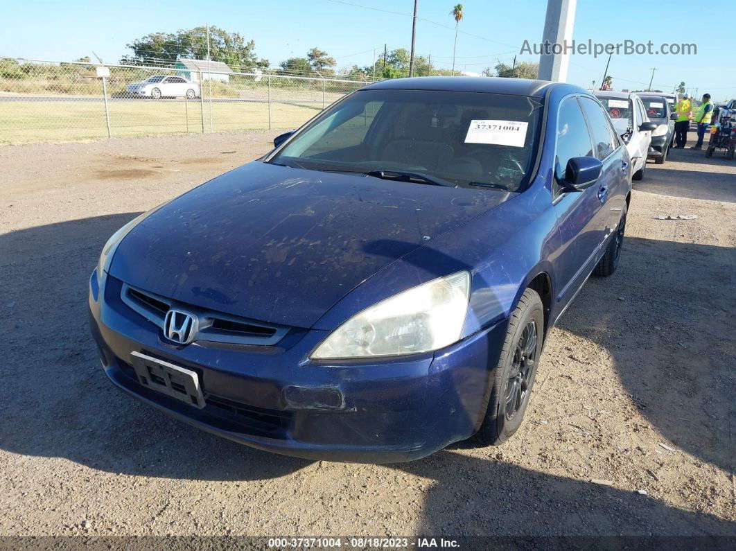 2003 Honda Accord Sdn Lx Blue vin: 1HGCM56363A056895