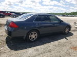 2007 Honda Accord Se Blue vin: 1HGCM56367A052187