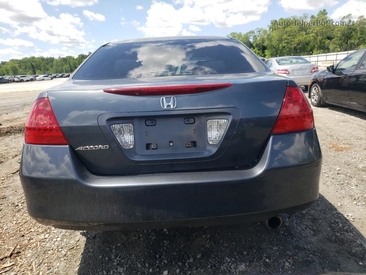 2007 Honda Accord Se Blue vin: 1HGCM56367A052187