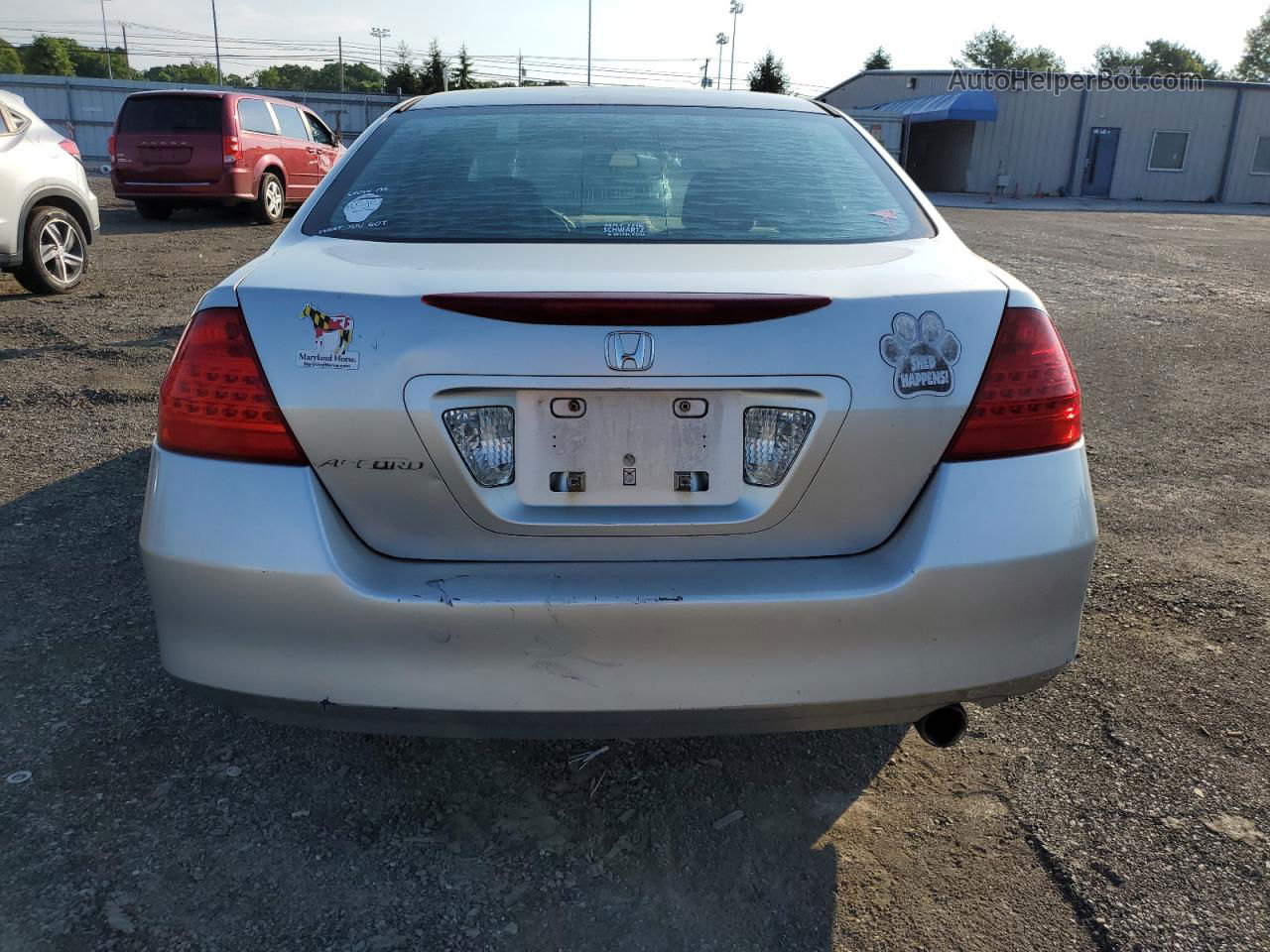 2007 Honda Accord Se Silver vin: 1HGCM56367A144089