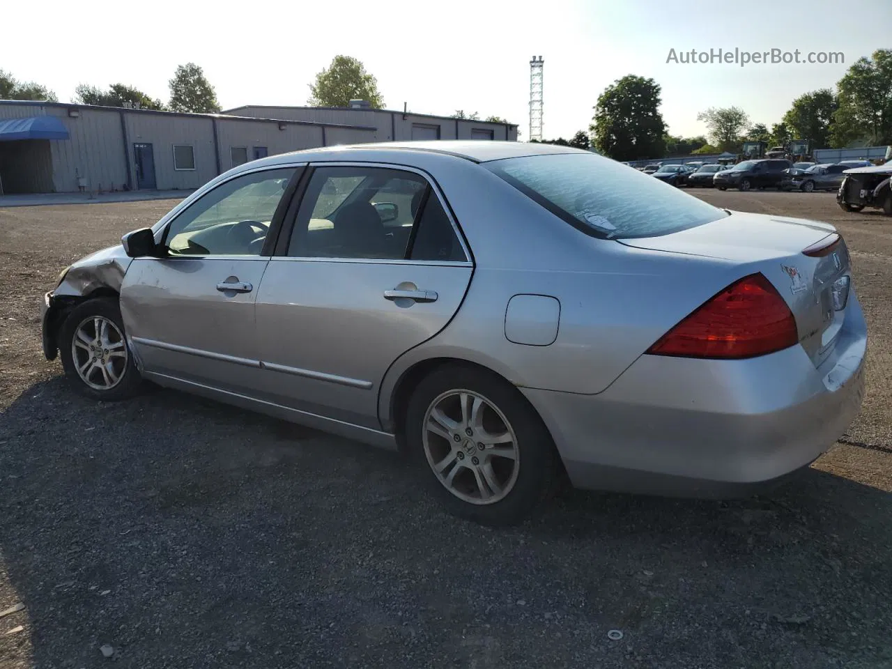 2007 Honda Accord Se Silver vin: 1HGCM56367A144089