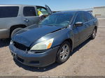 2007 Honda Accord 2.4 Se Gray vin: 1HGCM56367A208020