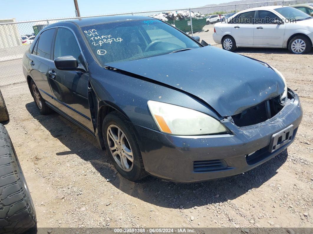 2007 Honda Accord 2.4 Se Gray vin: 1HGCM56367A208020