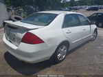 2007 Honda Accord 2.4 Se White vin: 1HGCM56377A000907