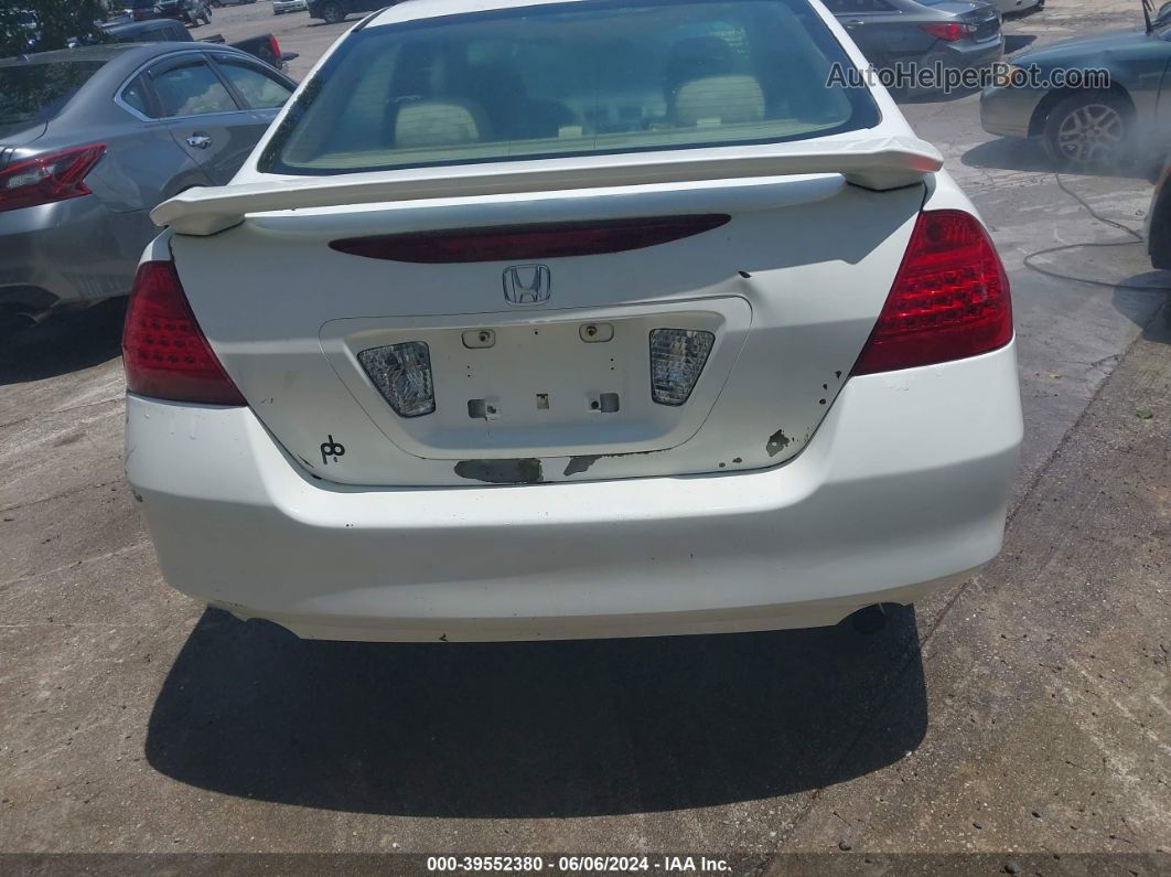 2007 Honda Accord 2.4 Se Белый vin: 1HGCM56377A000907