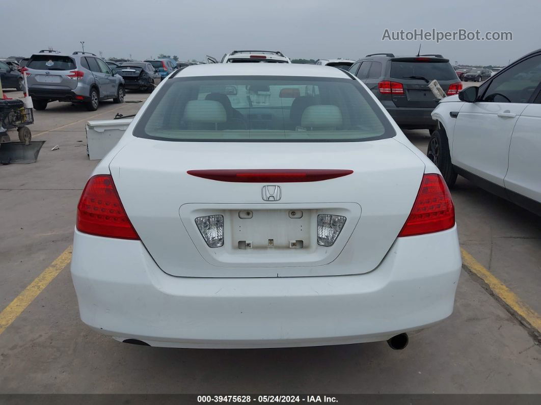 2007 Honda Accord 2.4 Se White vin: 1HGCM56377A140858