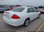 2007 Honda Accord 2.4 Se White vin: 1HGCM56377A140858