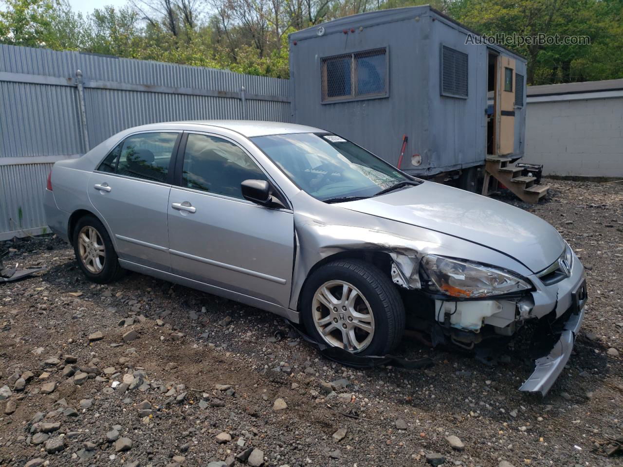 2007 Honda Accord Se Silver vin: 1HGCM56377A224260