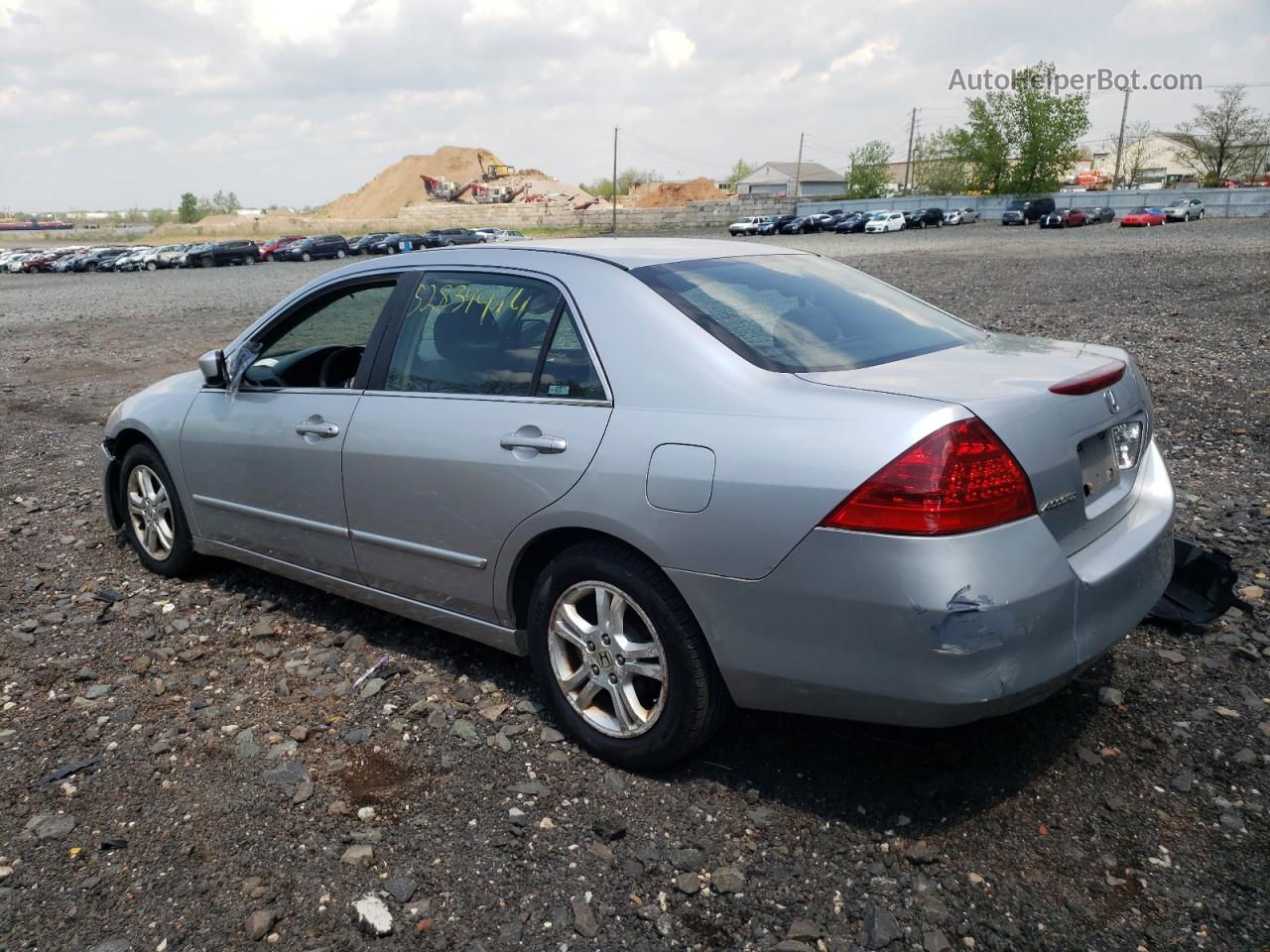 2007 Honda Accord Se Silver vin: 1HGCM56377A224260