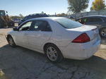 2007 Honda Accord Se White vin: 1HGCM56387A094926