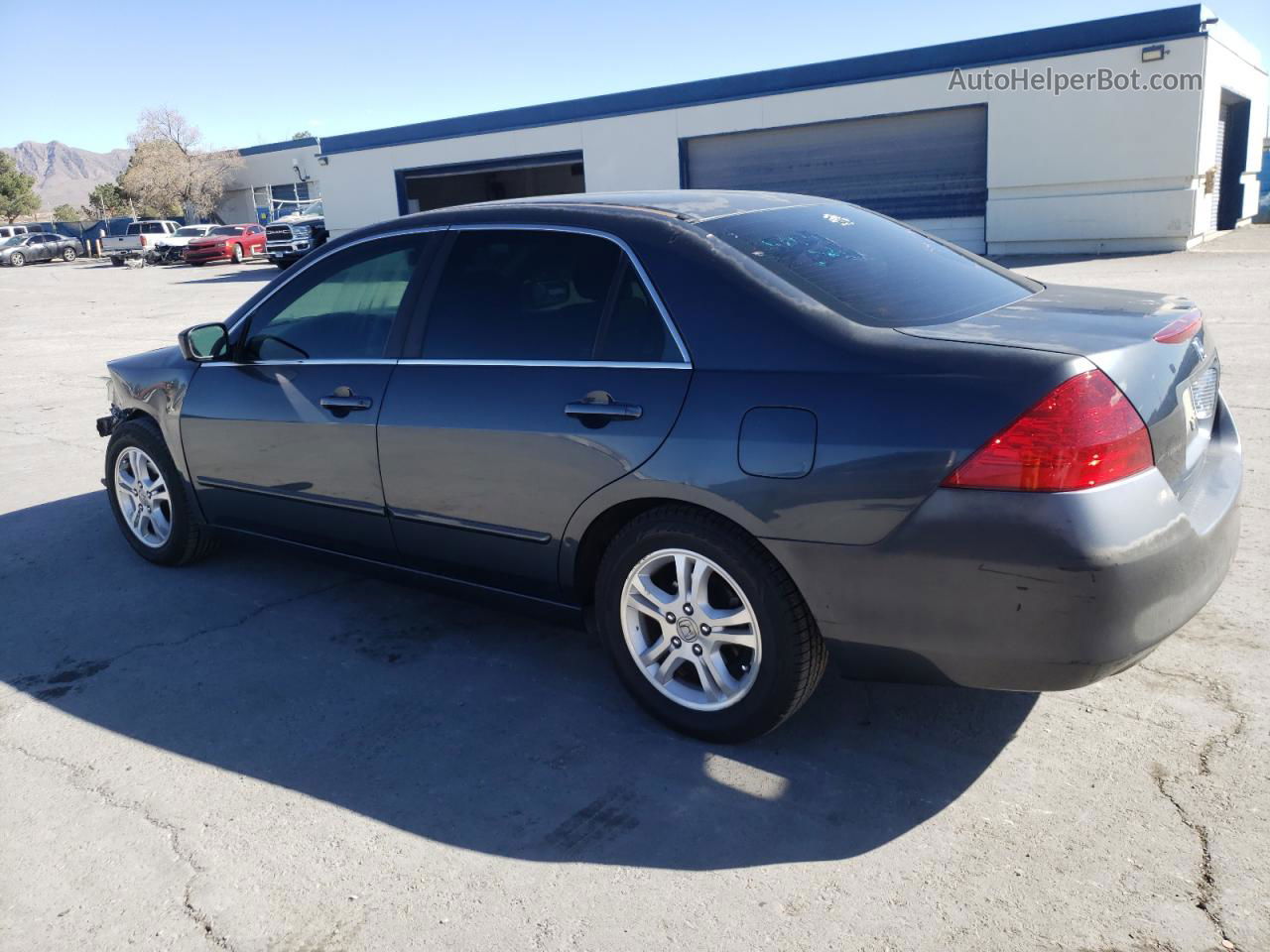 2007 Honda Accord Se Gray vin: 1HGCM56387A122711