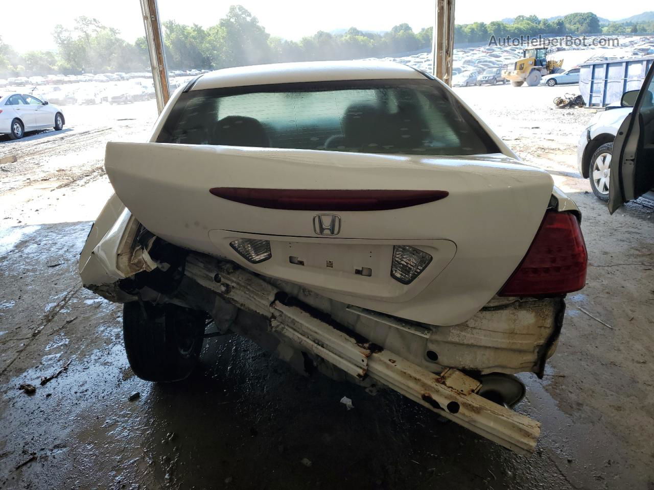 2007 Honda Accord Se White vin: 1HGCM56387A174775