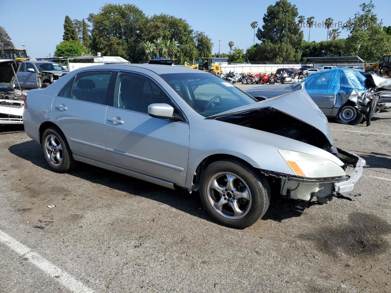 2007 Honda Accord Se Silver vin: 1HGCM56387A181791