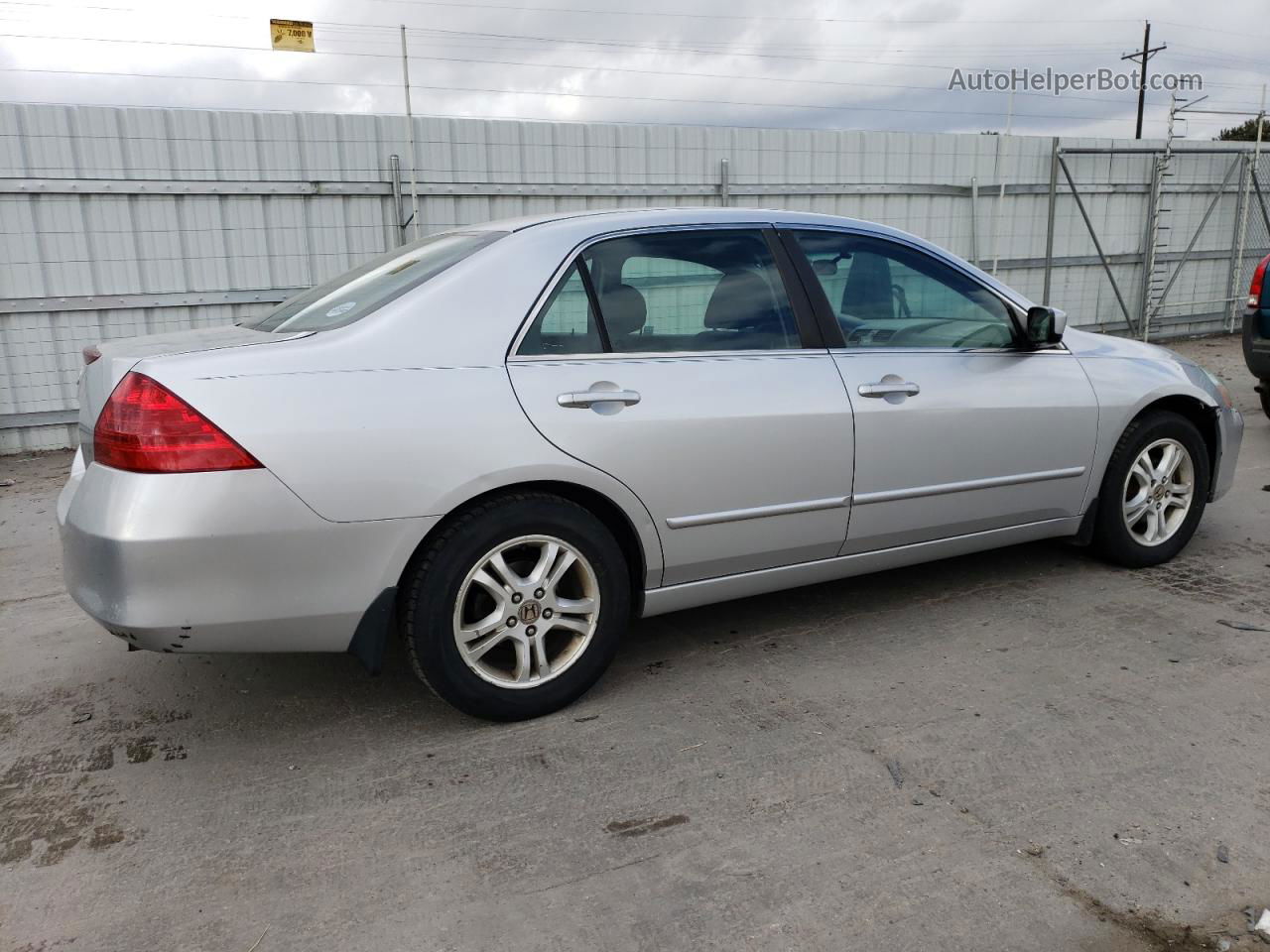 2007 Honda Accord Se Silver vin: 1HGCM56387A189602