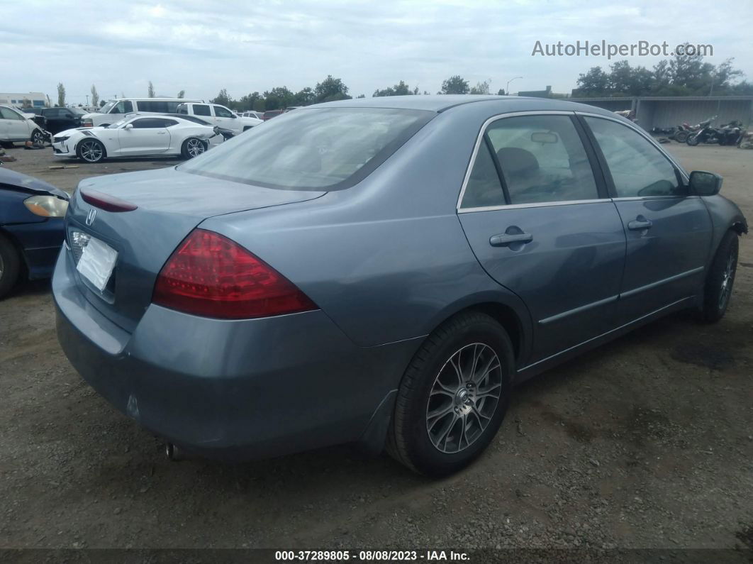 2007 Honda Accord Sdn Lx Se Blue vin: 1HGCM56397A074409