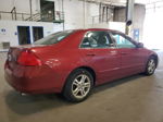 2007 Honda Accord Se Red vin: 1HGCM56397A103813