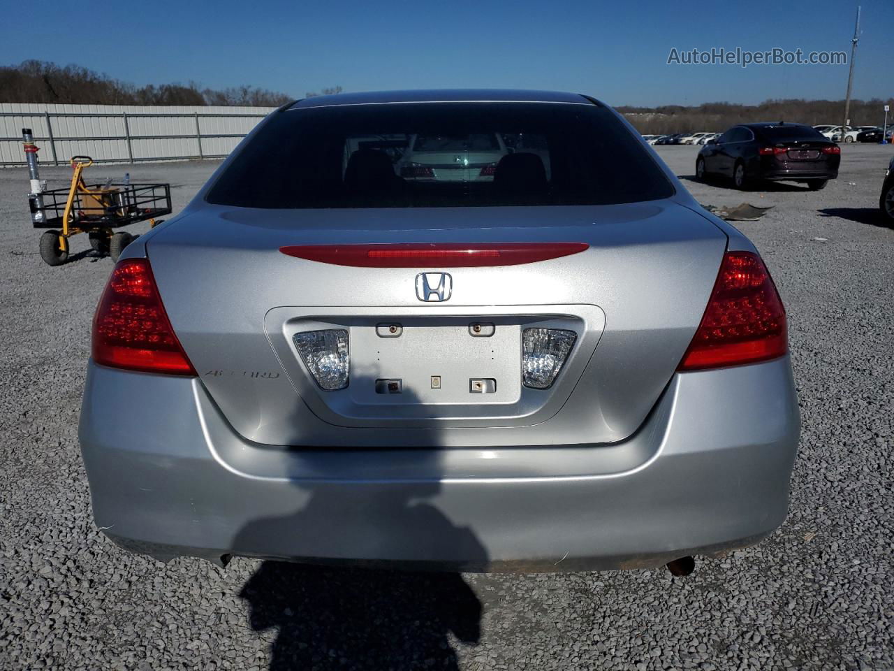 2007 Honda Accord Se Silver vin: 1HGCM56397A104749