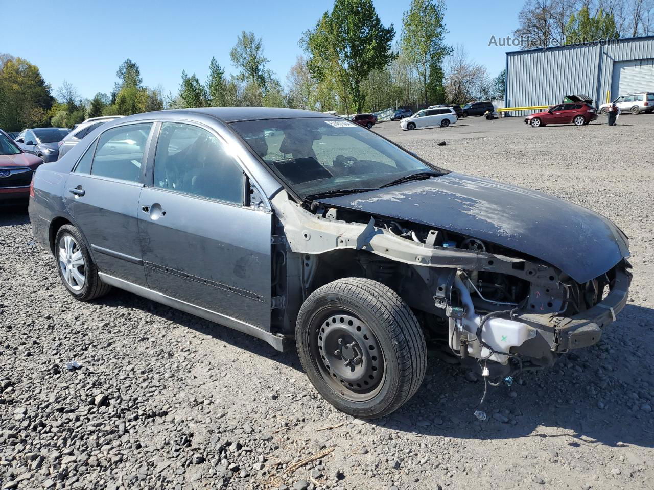 2007 Honda Accord Se Gray vin: 1HGCM56397A196025