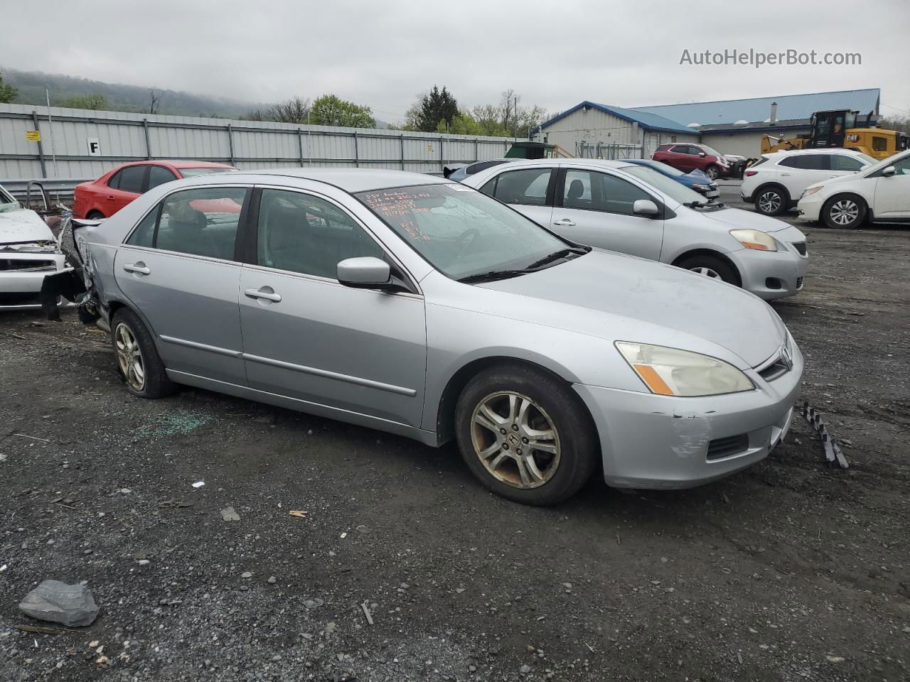 2007 Honda Accord Se Silver vin: 1HGCM563X7A144712