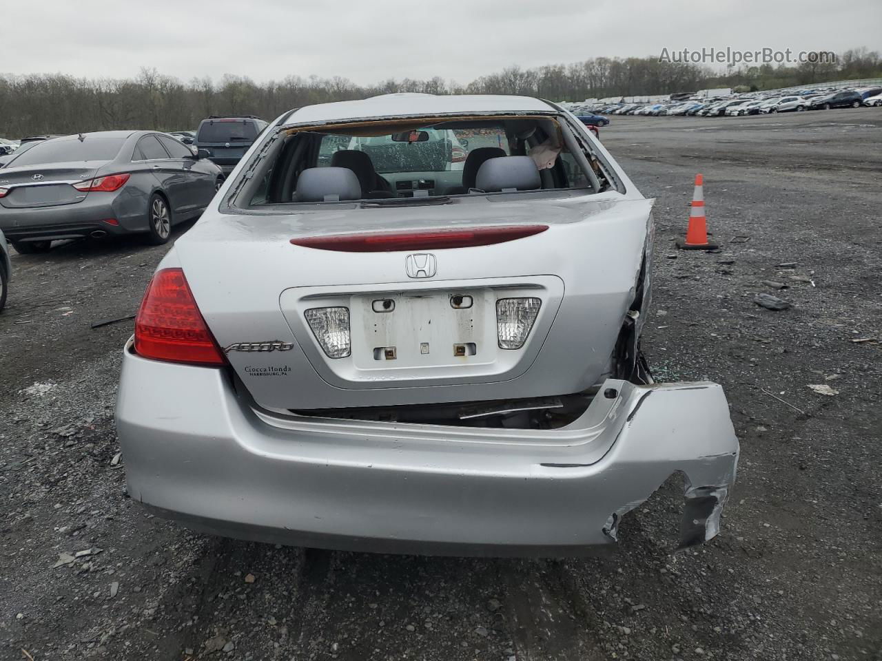 2007 Honda Accord Se Silver vin: 1HGCM563X7A144712