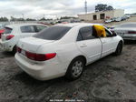 2005 Honda Accord Sdn Lx White vin: 1HGCM56405A104838