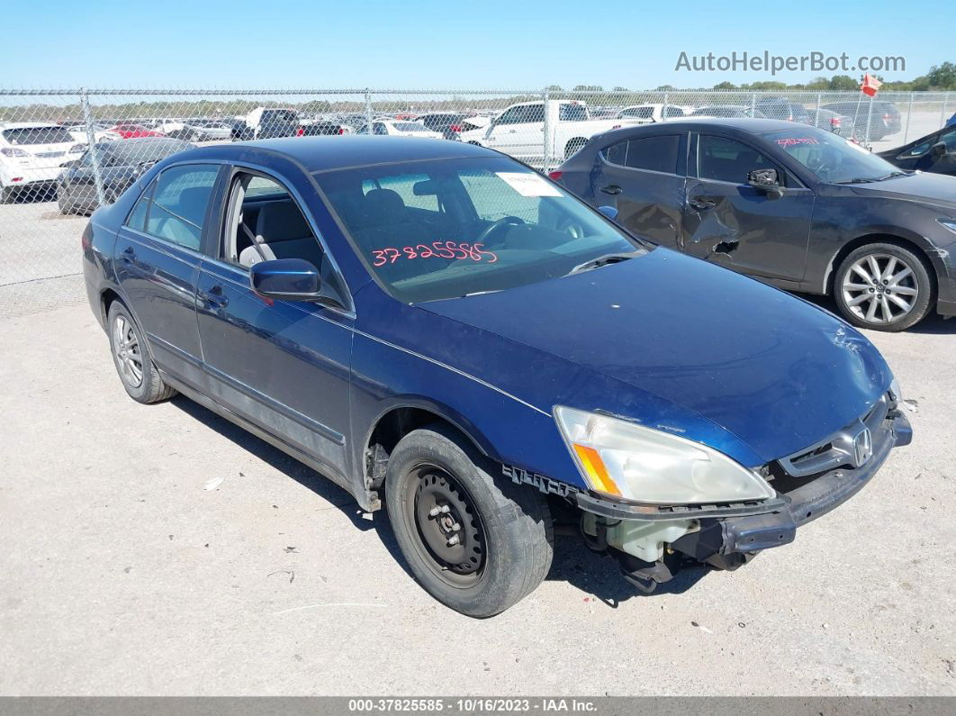 2005 Honda Accord 2.4 Lx Blue vin: 1HGCM56405A114558