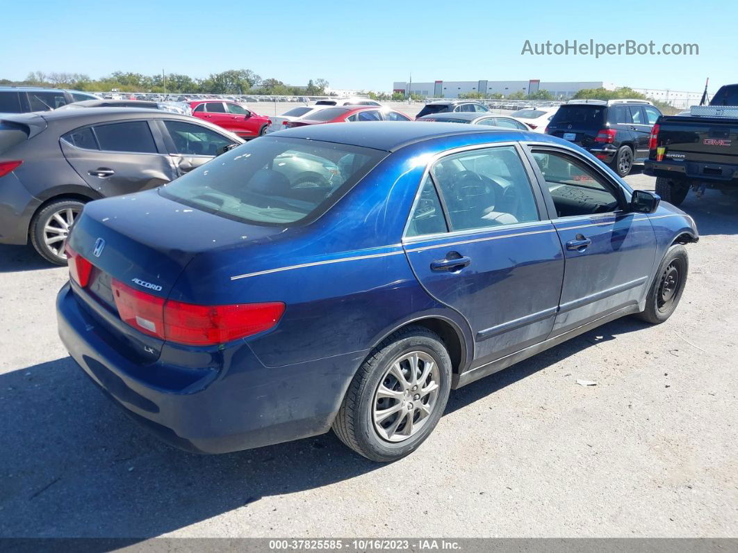 2005 Honda Accord 2.4 Lx Синий vin: 1HGCM56405A114558