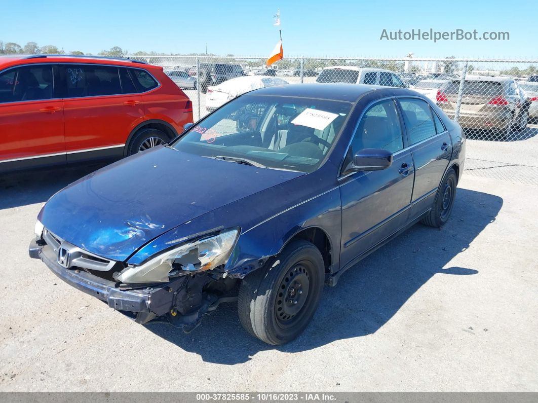 2005 Honda Accord 2.4 Lx Blue vin: 1HGCM56405A114558