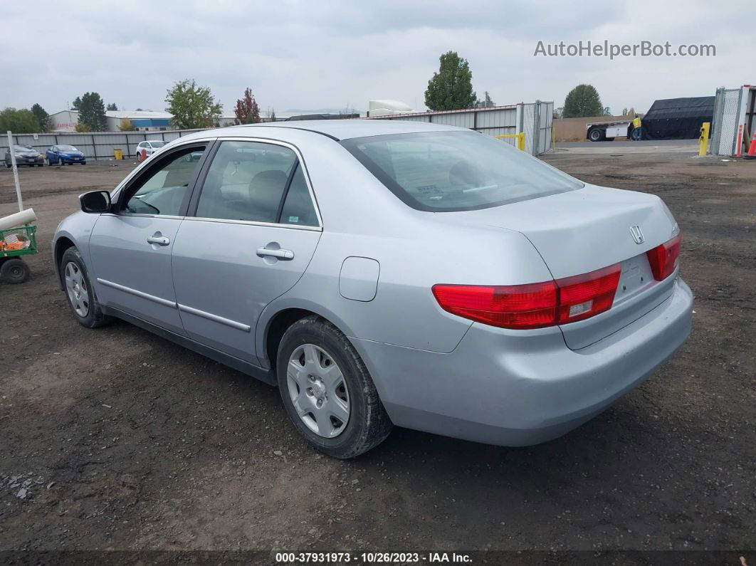 2005 Honda Accord 2.4 Lx Silver vin: 1HGCM56405A174596