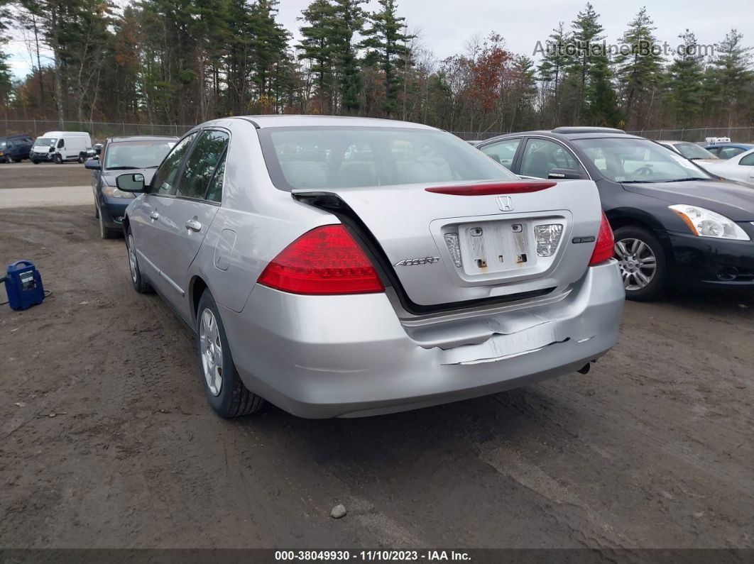 2007 Honda Accord Sdn Lx Серебряный vin: 1HGCM56407A095464