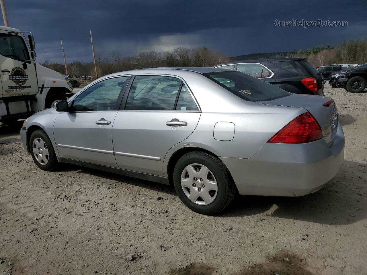 2007 Honda Accord Lx Silver vin: 1HGCM56407A197735