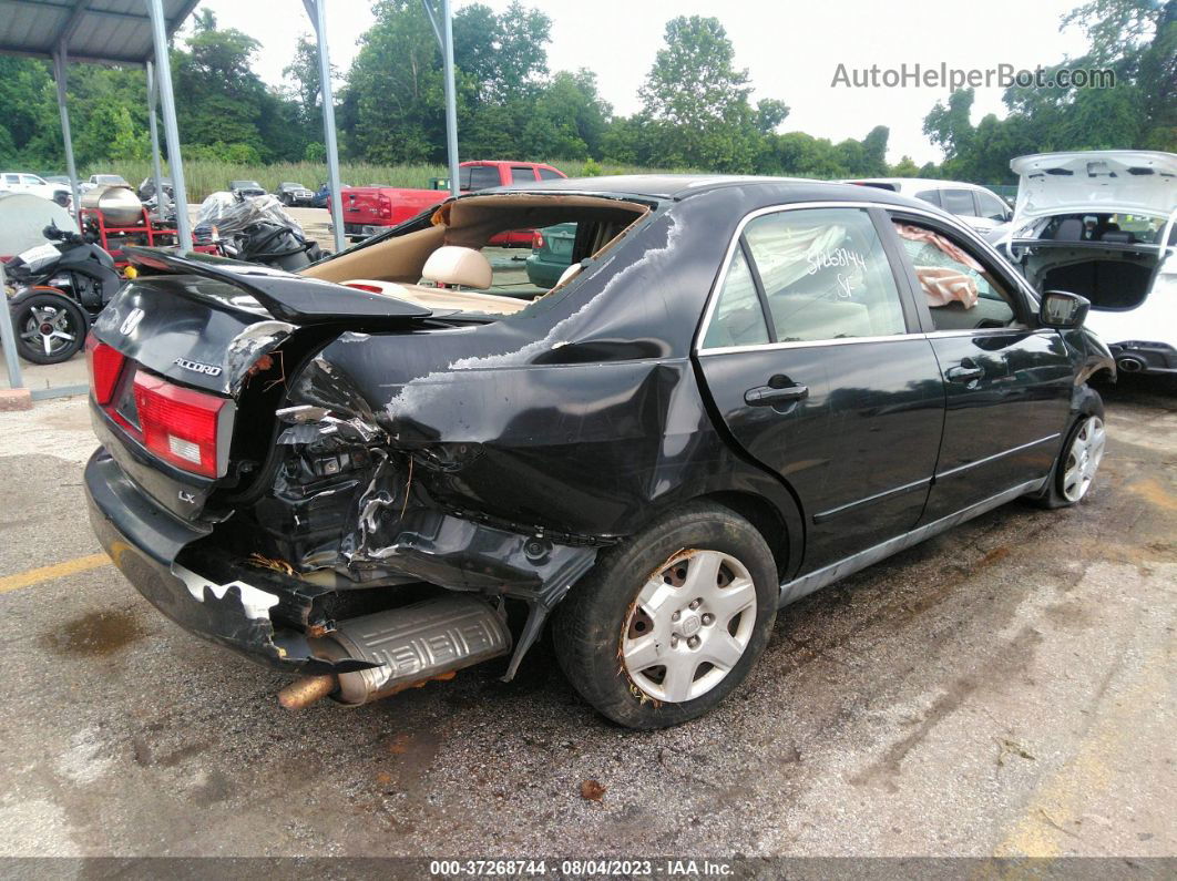 2005 Honda Accord Sdn Lx Black vin: 1HGCM56415A179046