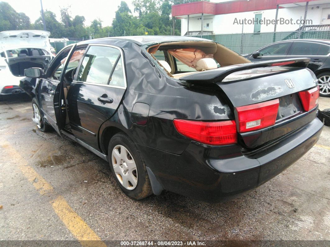 2005 Honda Accord Sdn Lx Black vin: 1HGCM56415A179046