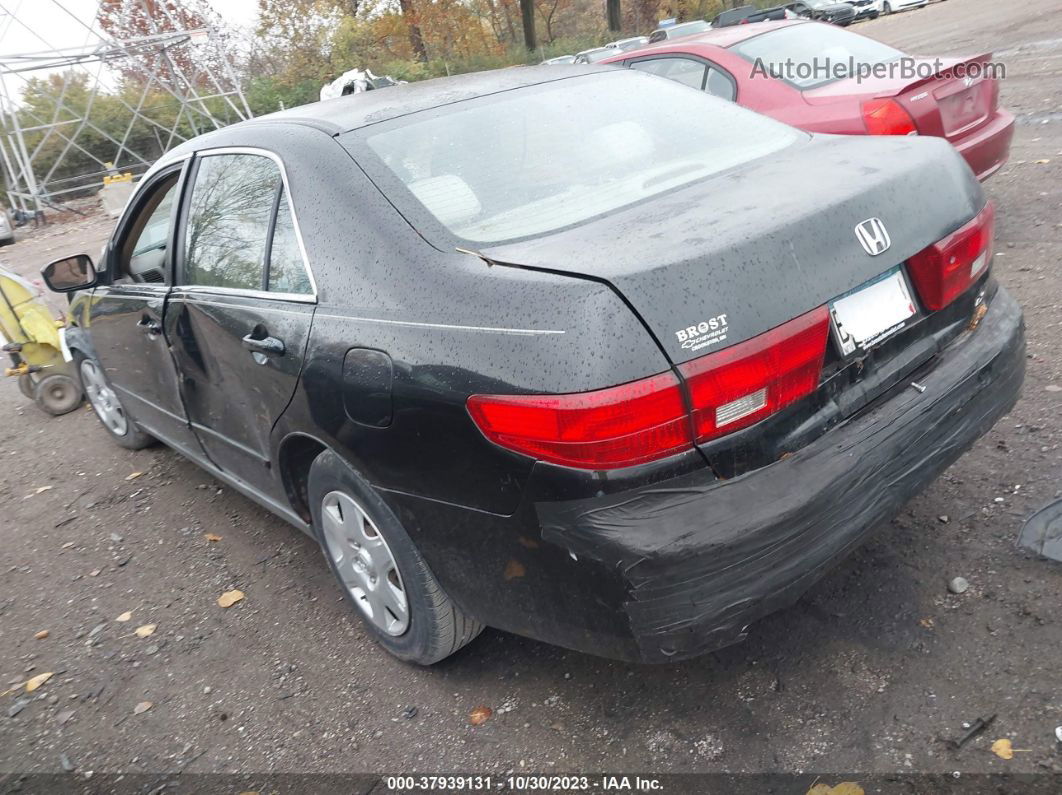 2005 Honda Accord 2.4 Lx Black vin: 1HGCM56415A181783