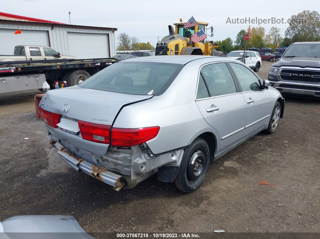 2005 Honda Accord 2.4 Lx Silver vin: 1HGCM56415A190077