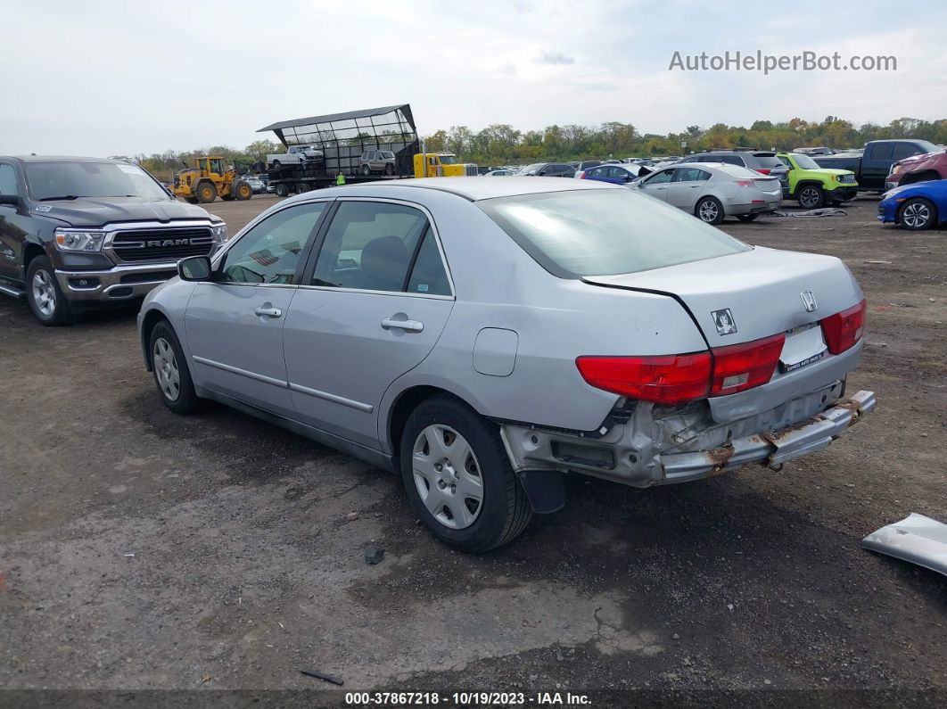 2005 Honda Accord 2.4 Lx Silver vin: 1HGCM56415A190077