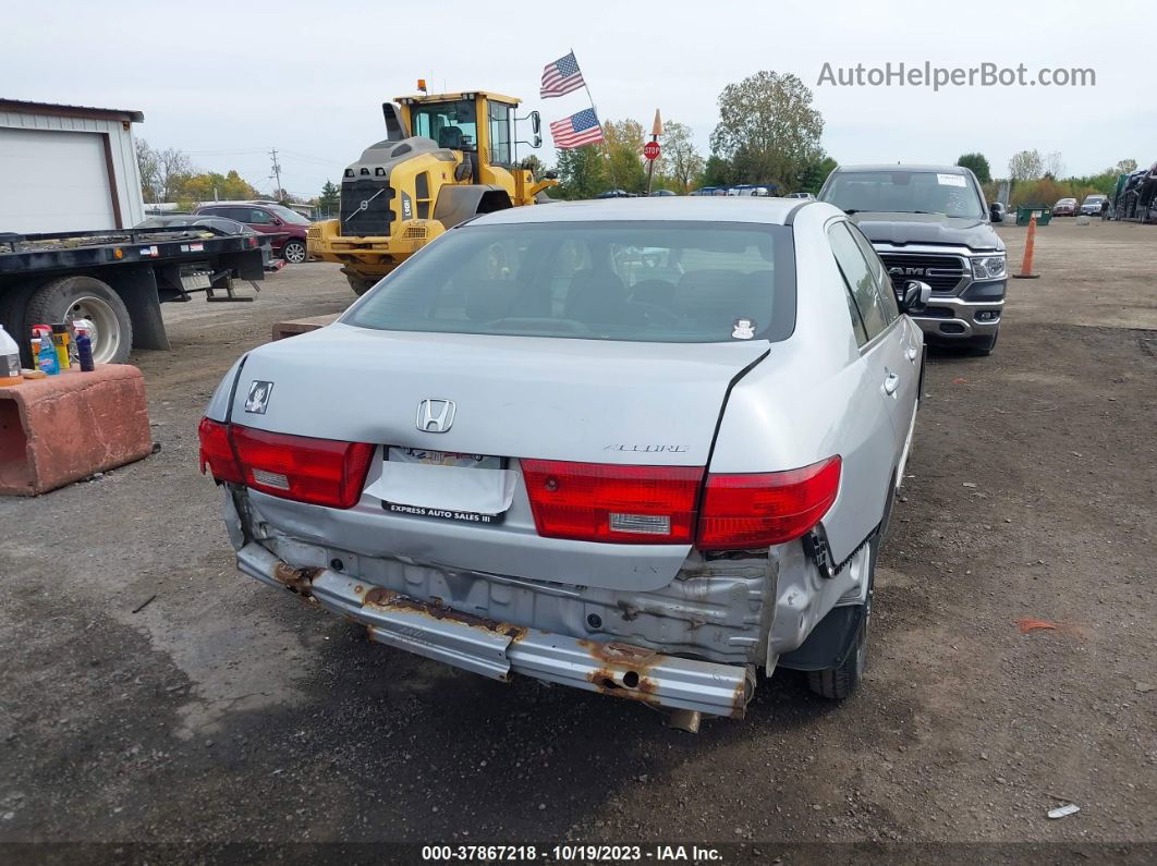 2005 Honda Accord 2.4 Lx Silver vin: 1HGCM56415A190077