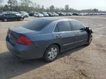 2007 Honda Accord Lx Blue vin: 1HGCM56417A103118