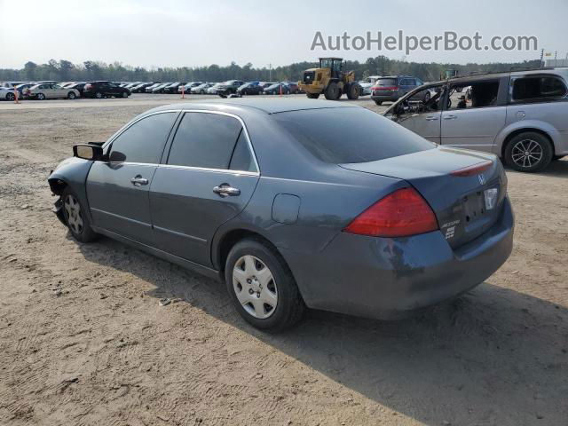 2007 Honda Accord Lx Blue vin: 1HGCM56417A103118