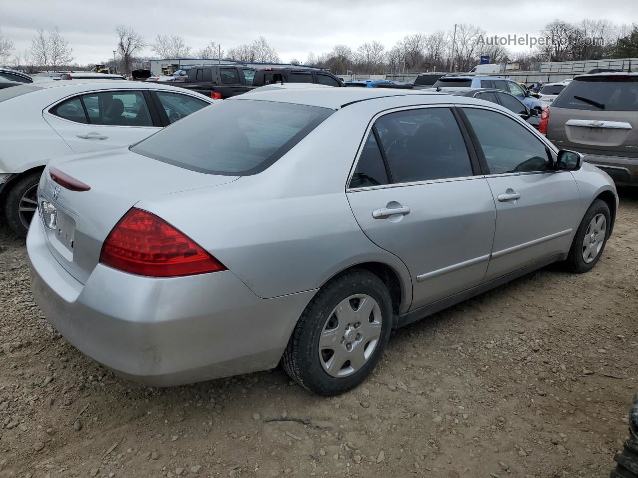 2007 Honda Accord Lx Silver vin: 1HGCM56417A107279