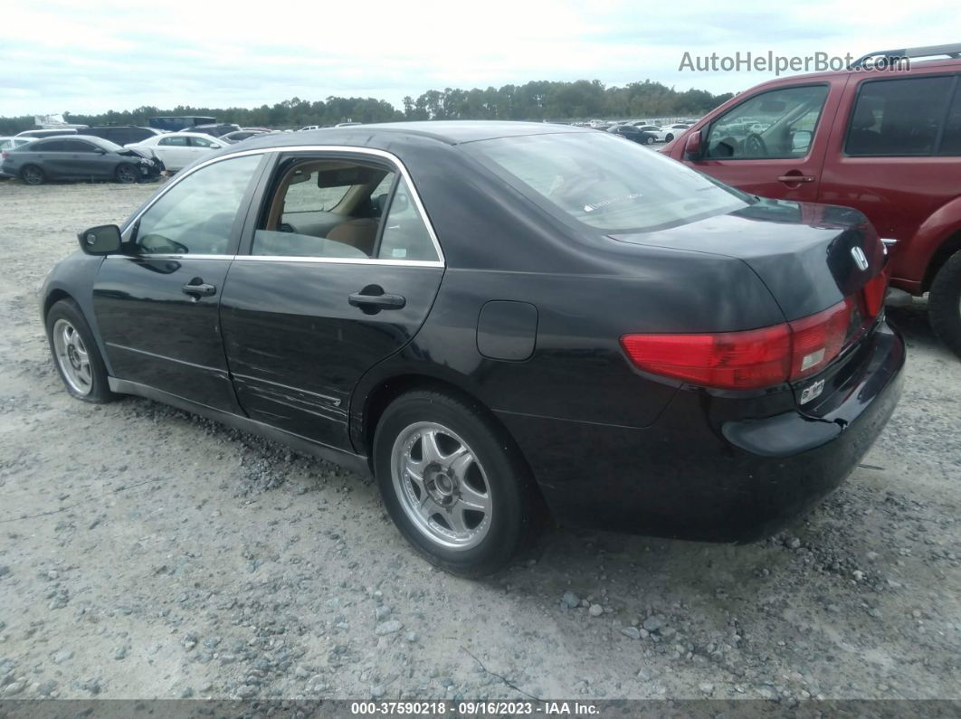 2005 Honda Accord Sdn Lx Black vin: 1HGCM56425A151644