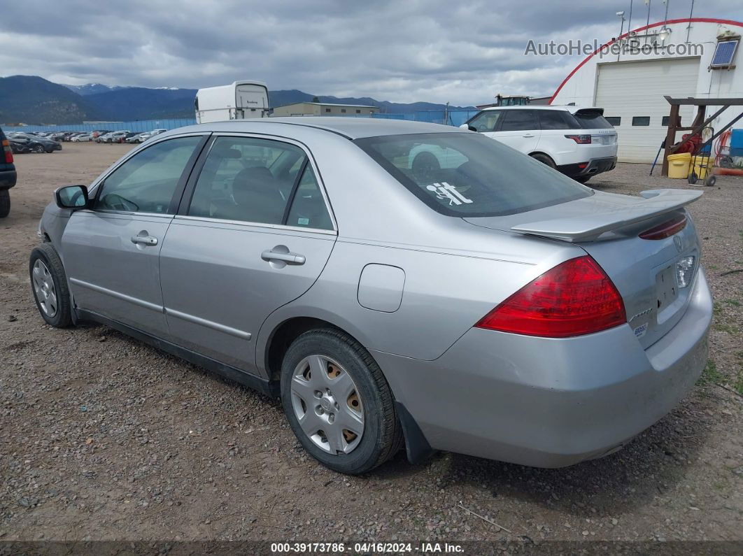 2007 Honda Accord 2.4 Lx Silver vin: 1HGCM56427A057086