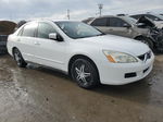 2007 Honda Accord Lx White vin: 1HGCM56427A078505