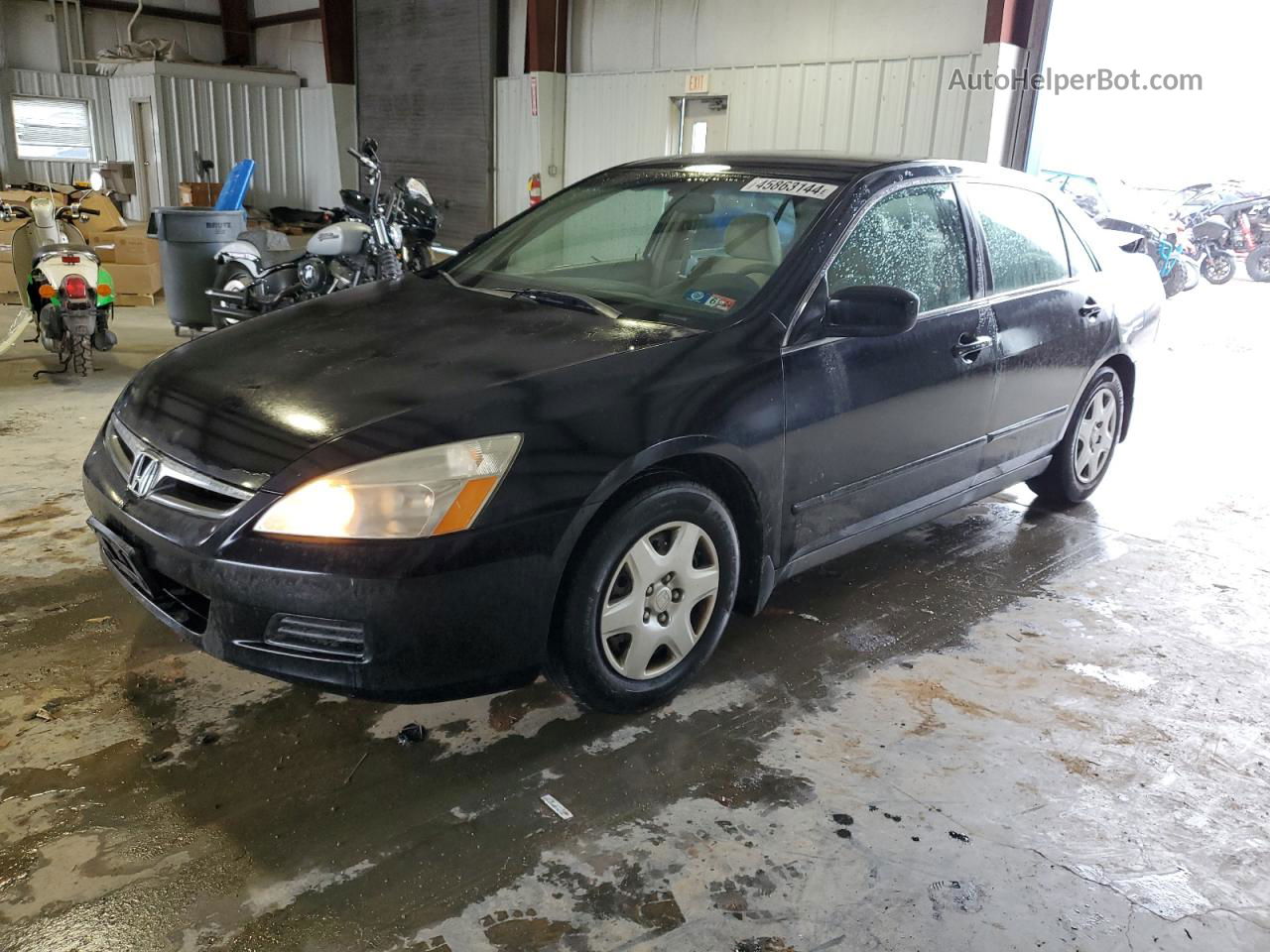 2007 Honda Accord Lx Black vin: 1HGCM56427A135107